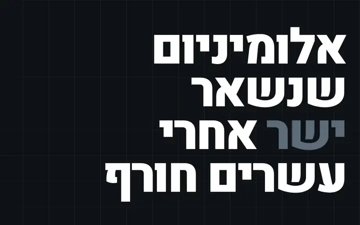 ציר · אלומיניום ומסגרות
