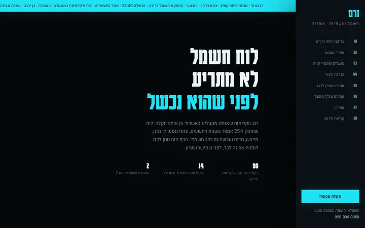 זרם · חשמל ותשתיות